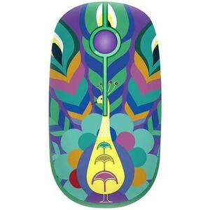 Mouse Optice Wireless Tellur Paun, 2.4Ghz, 1600 dpi, nano receiver (Multicolor) imagine