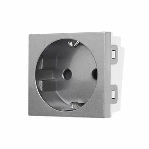 Modul Priza Schuko 2M Luxion, Standard Italian (Gri) imagine