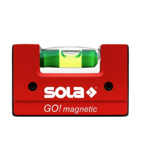 Nivela Sola Compacta, 75mm, magnetica (Rosu/Negru) imagine