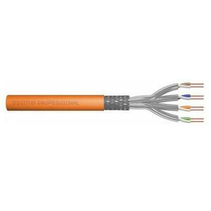 Cablu Digitus DK-1743-VH-1, CAT.7, S/FTP, Dca, drut, AWG 23/1, LSOH, 100m (Portocaliu) imagine