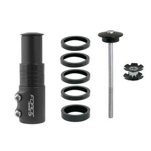 Prelungitor gat furca Force F-Adapter 1.1/8 aluminiu, Negru imagine