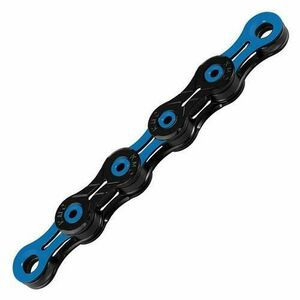 Lant KMC DLC 10 10 Viteze 116 zale, Negru/Albastru imagine