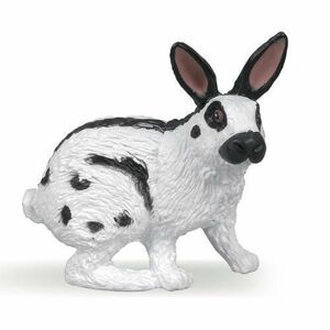 Figurina Papo - Iepure (Alb/Negru) imagine