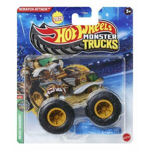 Masinuta Hot Wheels Monster Truck - Scratch Attack, scara 1: 64 imagine