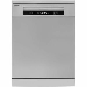 Masina de spalat vase Toshiba DW-14F5S, 14 seturi, 6 programe, Clasa D, AquaStop, Auto Open, Filtru AntiBacterian, 60 cm (Inox) imagine