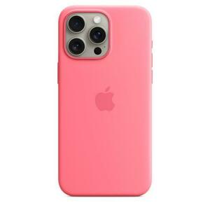Husa Protectie Spate Apple MWNN3ZM/A pentru iPhone 15 Pro Max, Silicone Case cu MagSafe (Roz) imagine