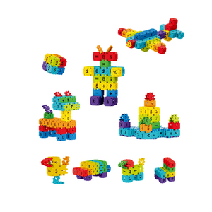 Set de constructie STEAM - Micutul matematician (100 piese) imagine