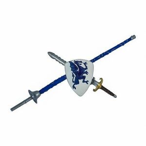 Accesorii figurine Papo - Set 10 sabii si scuturi (Multicolor) imagine