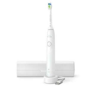 Periuta de dinti electrica Philips Seria 5300 HX7108/02, 2 viteze, 62.000 miscari/minut, Husa calatorie (Alb) imagine