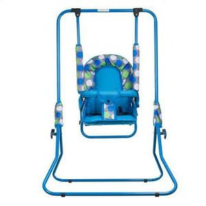 Leagan pentru copii AppeKids Blue Dots, pentru interior si exterior, pliabil (Albastru) imagine