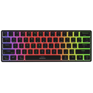 Tastatura Genesis Thor 660 G2, Wireless 2.4GHz, Bluetooth, Wired, iluminare RGB, Switch Gateron Red (Negru) imagine