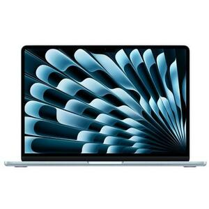 Laptop Apple MacBook Air 15 (Procesor Apple M4 (10-core CPU), 15.3inch Liquid Retina, 24GB, 512GB SSD, Apple M4 10-core GPU, Mac OS, Layout INT, Albastru deschis) imagine