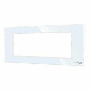Rama din Sticla Securizata cu Suport 6M LUXION, Standard Italian (Alb) imagine