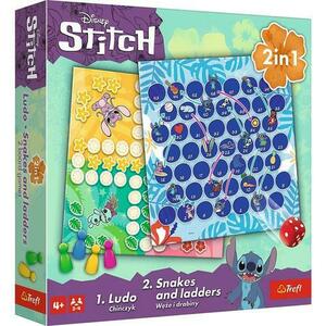 Joc Trefl Disney Stitch 2 in 1 - Ludo si Serpisori Scari imagine