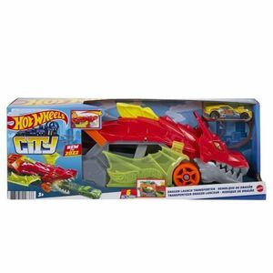Camion si pista Hot Wheels City - Transportatorul Dragon imagine