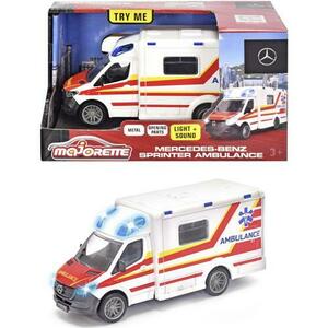Ambulanta Majorette - Mercedes-Benz Sprinter Ambulance, scara 1: 43, 12.5 cm, cu lumini si sunete imagine