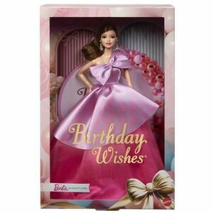 Papusa Barbie Signature - Birthday wishes, Satena cu rochie roz imagine
