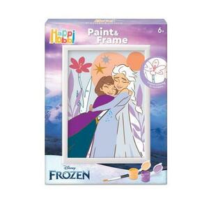 Set pentru desen HappiHobbi - Picteaza & Inrameaza, Disney Frozen imagine