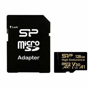 Card de memorie Silicon Power Silicon Power High Endurance, 128GB, microSDXC, V30, UHS-I U3, A1, Adaptor SD inclus imagine