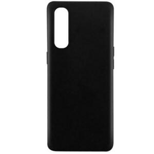Protectie Spate Lemontti Silicon Silky pentru Oppo Reno3 Pro (Negru) imagine
