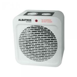 Aeroterma Albatros AC-22A4, 2000W, 2 trepte de putere, termostat reglabil (Alb) imagine