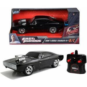 Masina cu telecomanda Fast & Furious - RC 1970 Dodge Charger (Negru) imagine
