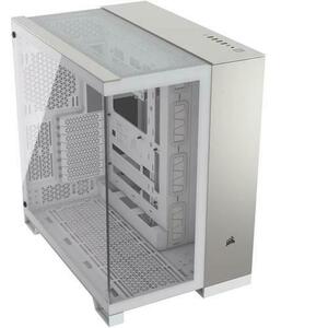 Carcasa Corsair 6500X Dual Chamber, Middle Tower, Tempered Glass (Alb/Gri) imagine