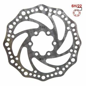Disc frana R6.1 140mm 6H pentru trotineta electrica Ninebot F40E imagine