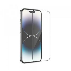 Folie de protectie Ecran HOCO pentru Apple iPhone 14 Pro, Sticla Securizata, Full Glue, Set 10 bucati, Neagra imagine