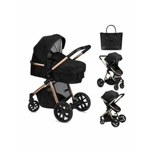 Carucior 2in1 transformabil Momi Limuru, 0-3 ani, 15 kg (Negru) imagine