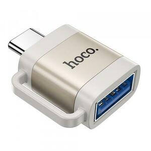 Adaptor OTG USB-C - USB-A HOCO UA31C, Gri imagine