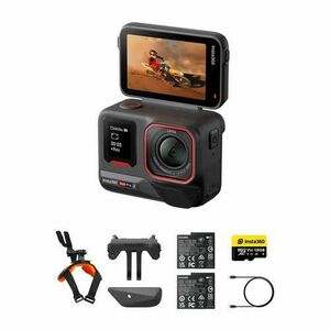 Camera Video de Actiune Insta360 Ace Pro 2 Motorcycle Bundle, 8K30, 50MP, Ecran Flip 2.5inch, Ecran frontal 0.7 inch, Unghi larg de 157°, Wi-Fi, Bluetooth, HDR, Waterproof 12m (Negru) imagine