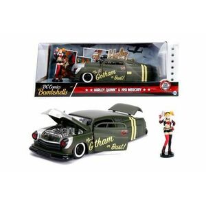 Masinuta cu figurina - Bombshells 1952 Chevy Coe Pickup, Wonder Woman (Rosu/Albastru) imagine