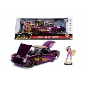 Masinuta cu figurina - Bombshells 1957 Chevy Corvette, Batgirl imagine