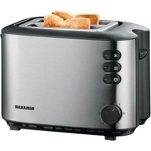 Prajitor de paine Severin AT2515, 1000W, 2 felii (Inox) imagine