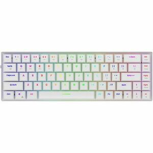 Tastatura AQIRYS Agena, Wireless 2.4 GHz, Bluetooth, USB (Alb) imagine