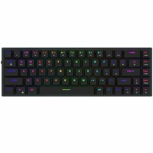 Tastatura AQIRYS Agena, Wireless 2.4 GHz, Bluetooth, USB (Negru) imagine