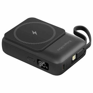 Acumulator extern Kruger&Matz KM0913-B, 10000 mAh, Wireless, USB Type-C, USB-A (Negru) imagine