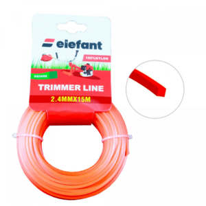 Fir tambur Elefant 7112, Patrat, 2.4mm x 15m (Portocaliu) imagine