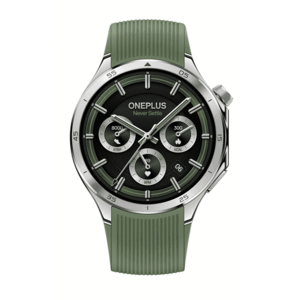 Smartwatch OnePlus Watch 3, Ecran LTPO AMOLED 1.5inch, Procesor Snapdragon W5, 32GB Flash, Bluetooth, NFC, Wi-Fi, IP68 5 ATM, Wear OS (Verde) imagine