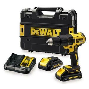 Masina de gaurit si insurubat cu acumulator DeWALT DCD777L2T-QW, 18 V, 65 Nm cuplu maxim, 1750 RPM, 13 mm mandrina + acumulator + incarcator + valiza imagine