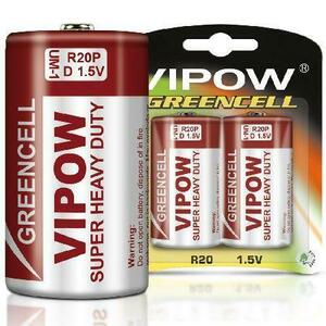 Baterie GREENCELL R20, 2 bucati, 1.5V, Blister imagine