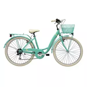 Bicicleta Adriatica Panda 26 Lady 6V Verde Mat 42 cm imagine