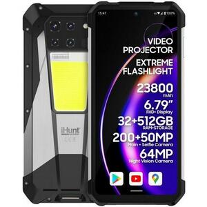 Telefon Mobil iHunt Tank 3 PRO, Procesor MediaTek MT6896 Octacore, Ecran TFT LCD 6.79inch, 16GB RAM, 512GB Flash, Camera Tripla 100 + 64 + 50 MP, Wi-Fi, 4G, Dual Sim, Android (Negru) imagine