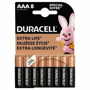 Baterie alcalina Duracell MN2400 LR03 AAA, 8 bucati imagine
