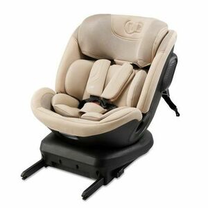 Scaun Auto Kinderkraft Xpedition 3, i-Size, rotire 360, inaltime 40-150cm, 0 - 22kg, Bej imagine
