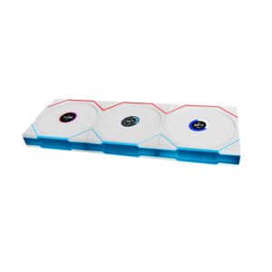 Set 3 ventilatoare Lian Li UNI FAN TL, ARGB, PWM, LCD, 120 mm (Alb) imagine