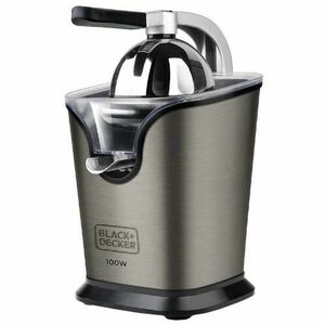 Storcator citrice BLACK+DECKER BXCJ100E, 100 W, Recipient 0.25 l (Inox) imagine
