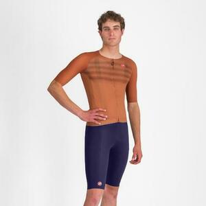 Pantaloni scurti cu bretele Castelli Free Aero Race S, pentru barbati, M, Albastru imagine