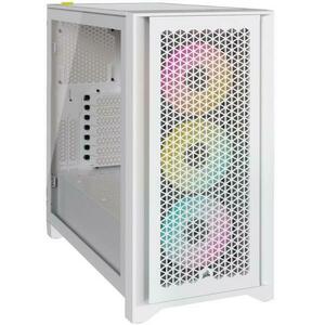 Carcasa Corsair iCUE 4000D RGB Airflow, Mid-Tower (Alb) imagine